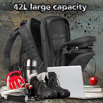 EMDMAK 42L Tactical Backpack for Hiking and Camping
