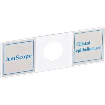 AmScope PS100A Prepared Microscope Slide Set for Basic Biological Science Education, 100 Slides, Set A, Includes Fitted Wooden Case