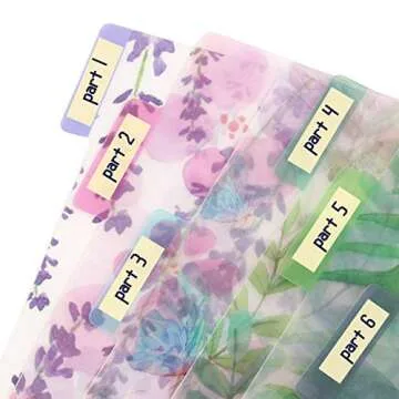 Framendino 12 Pack Colorful A5 Planner Dividers