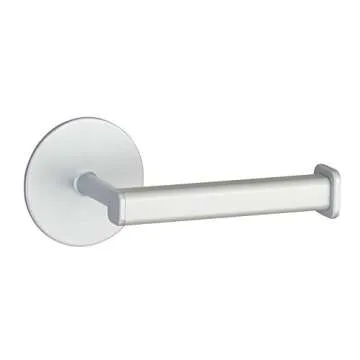 InterDesign Metro Rustproof Aluminum Toilet Paper Holder - Self-Adhesive Roll Dispenser for Bathroom, Silver
