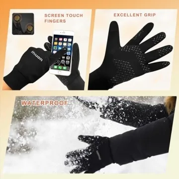 ihuan Waterproof Winter Gloves for Men & Women | Warm & Touch Screen Friendly