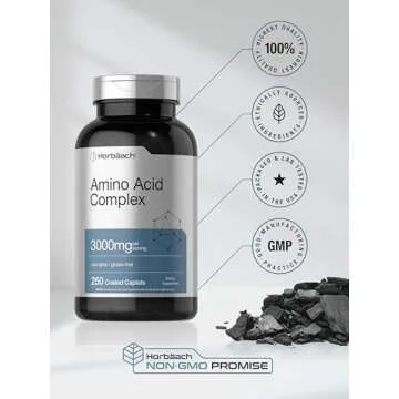 Horbäach Amino Acid Complex 3000mg | 250 Caplets | Non-GMO