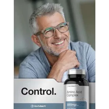 Horbäach Amino Acid Complex 3000mg | 250 Caplets | Non-GMO