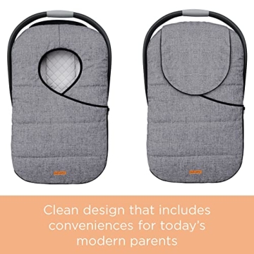 liuliuby Winter Car Seat Cover for Infants - Gray