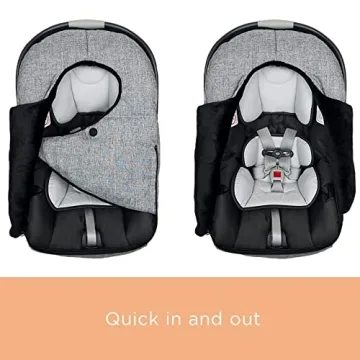 liuliuby Winter Car Seat Cover for Infants - Gray