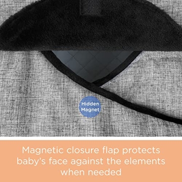 liuliuby Winter Car Seat Cover for Infants - Gray