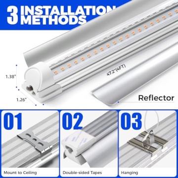 Barrina Full Spectrum LED Grow Lights – 6-Pack 252W