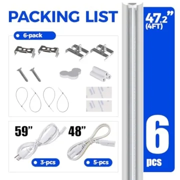 Barrina Full Spectrum LED Grow Lights – 6-Pack 252W