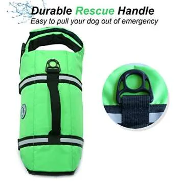 VIVAGLORY Dog Life Jacket for Safe Swimming Adventures