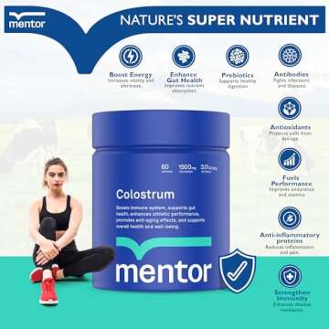 Mentor Colostrum Powder - Organic Health Support Supplement