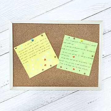 Stylish 14.6x11 Cork Board for Home, Office, School Use