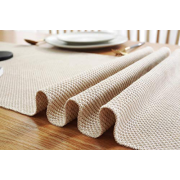 Rustic Farmhouse Table Runner 13x90 in Cotton Linen