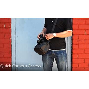 eCostConnection Medium Soft Padded Camera Equipment Bag/Case for Nikon, Canon, Sony, Pentax, Olympus Panasonic, Samsung & Many More