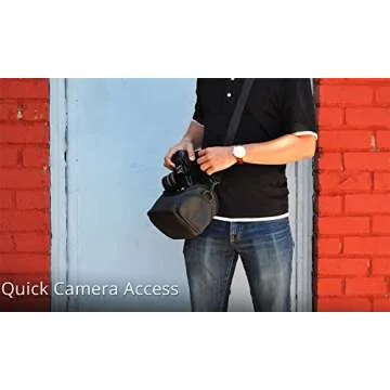 eCostConnection Medium Soft Padded Camera Equipment Bag/Case for Nikon, Canon, Sony, Pentax, Olympus Panasonic, Samsung & Many More