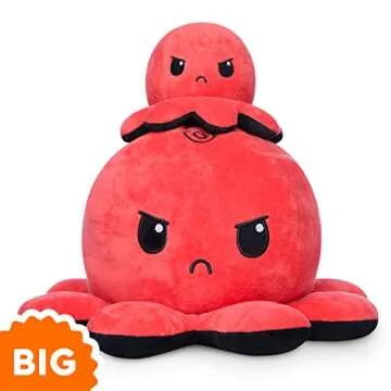 TeeTurtle | The Original Reversible Big Octopus Plushie | Patented Design |