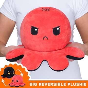 TeeTurtle | The Original Reversible Big Octopus Plushie | Patented Design |