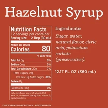 Starbucks Flavored Syrup Variety 4 Pack for Home Use