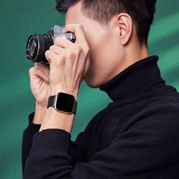 ZWGKKYGYH Stylish Metal Bands for Fitbit Versa Smart Watch