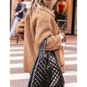 PRETTYGARDEN Women's Stylish Faux Fur Winter Jacket