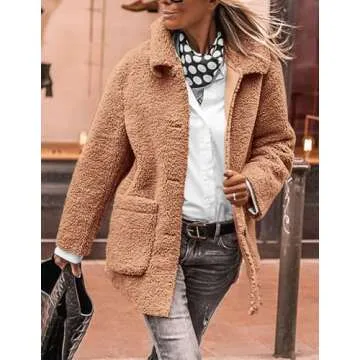 PRETTYGARDEN Women's Stylish Faux Fur Winter Jacket