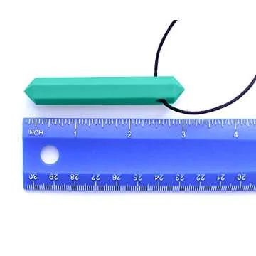 ARK's Krypto-Bite XT Chewable Gem Necklace Chew Jewelry (Extra Tough, Teal)