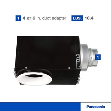 Panasonic WhisperRecessed LED Fan Light Combo Quiet 80 CFM