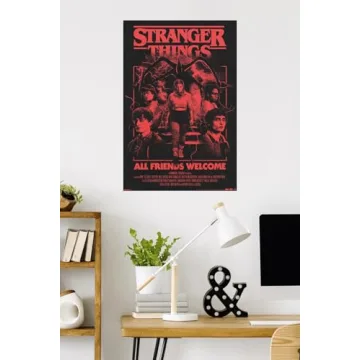 Netflix Stranger Things: Season 5 (2025) - All Friends Welcome Wall Poster, 34L" x 22.4W", Unframed ...