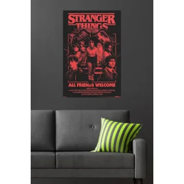 Netflix Stranger Things: Season 5 (2025) - All Friends Welcome Wall Poster, 34L" x 22.4W", Unframed Version