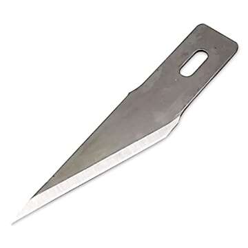 Excel Blades Stencil Edge Replacement Blades, Set of 100 Carbon Steel #2 Angled Medium Duty Blades f...