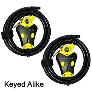 Master Lock Python Adjustable Cable Locks - Two 6 ft System