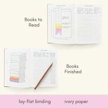 Kunitsa Co. Reading Journal - 52 reviews. Review and Track Your Reading. Book Journal for Book Lovers & Readers. Blue