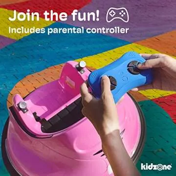 Kidzone 12V Electric Bumper Car for Kids & Toddlers