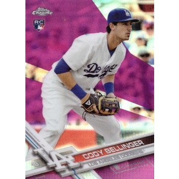 2017 Topps Chrome Pink Refractor Baseball #79 Cody Bellinger Rookie Card - A Collector’s Gem