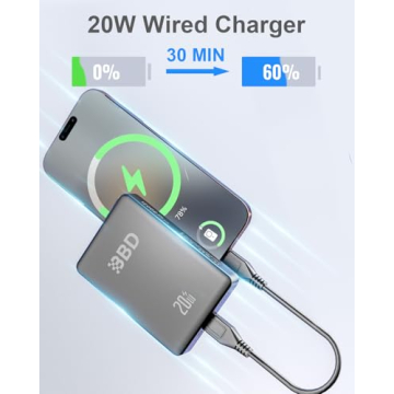 BBD MagSafe Power Bank - 10,000mAh Fast Charging Portable Charger