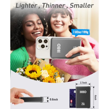 BBD MagSafe Power Bank - 10,000mAh Fast Charging Portable Charger