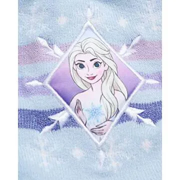 Disney Girls’ Winter Set: Ear Flap Beanie Hat, Gloves or Mittens: Elsa, Anna, Princess (Age: 2-7), Size Age 2-4, Blue Mitten