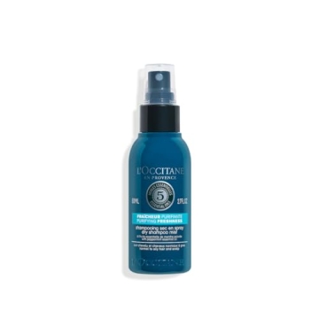 L'OCCITANE Purifying Freshness Dry Shampoo Mist: Aerosol Free, Absorbs Excess Sebum, Refreshes Hair ...