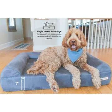 Big Barker Orthopedic Dog Bed for Large Dogs - Supports Joints