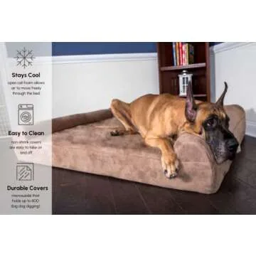 Big Barker Orthopedic Dog Bed for Large Dogs - Supports Joints