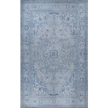 Luria Rugs Easy Care 4' x 6' Non-Slip Small Area Rug for Kitchen, Entryway, Bedroom, Living Room, Of...