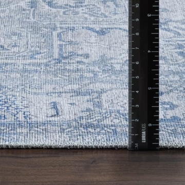 Luria 4' x 6' Vintage Non-Slip Area Rug - Durable & Easy Care