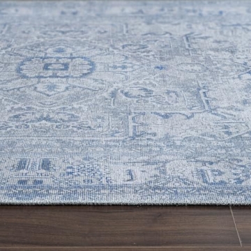 Luria 4' x 6' Vintage Non-Slip Area Rug - Durable & Easy Care