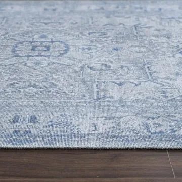 Luria 4' x 6' Vintage Non-Slip Area Rug - Durable & Easy Care