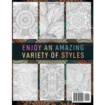 101 Patterns Coloring Book Vol.1: Mindfulness & Relaxing Adult Mandala Pattern Coloring Book for Wom...