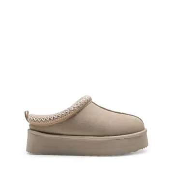 DREAM PAIRS Women's Slippers for Women Genuine Suede Platform Cozy FuzzyEasy Women's Platform Slip-o...