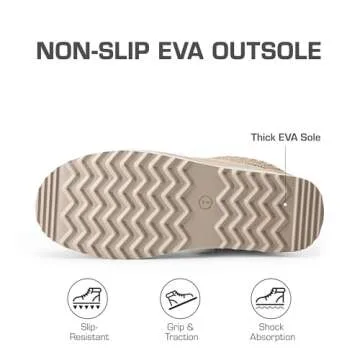 DREAM PAIRS Women's Slippers for Women Genuine Suede Platform Cozy FuzzyEasy Women's Platform Slip-on Slippers Winter Fluffy Warm Comfy Furry Shoes for Outdoor Indoor House,Size 6,Sand,SDSL2413W