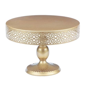 VILAVITA Gold 12 Inch Cake Stand for Weddings and Parties