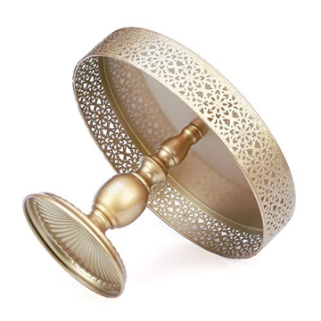 VILAVITA Gold 12 Inch Cake Stand for Weddings and Parties