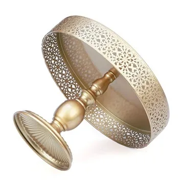 VILAVITA Gold 12 Inch Cake Stand for Weddings and Parties