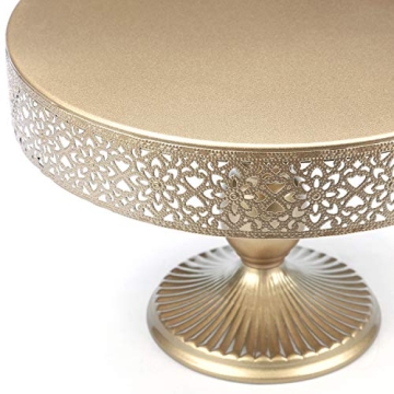VILAVITA Gold 12 Inch Cake Stand for Weddings and Parties